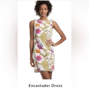 Trina Turk Encantader Floral Shift Dress Size 6. NWOT